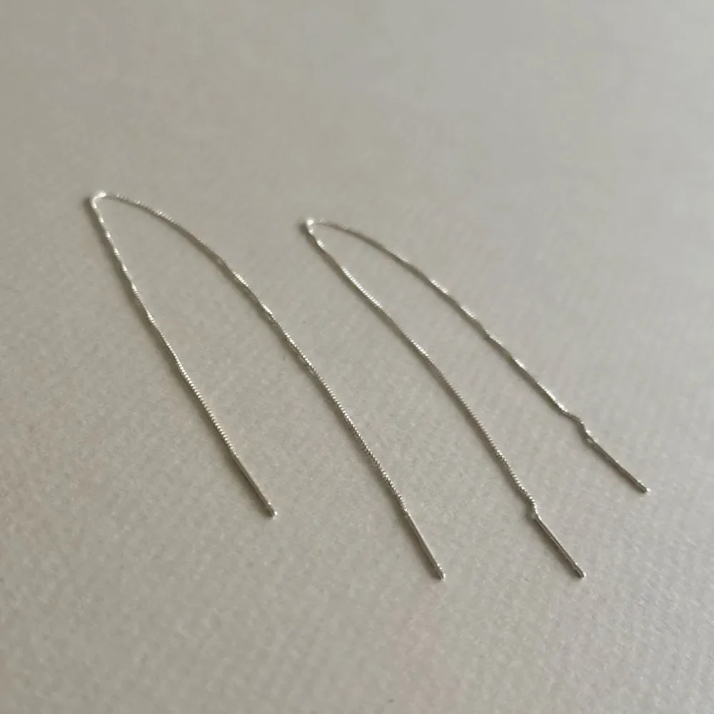 Silver Drop Earrings #2138